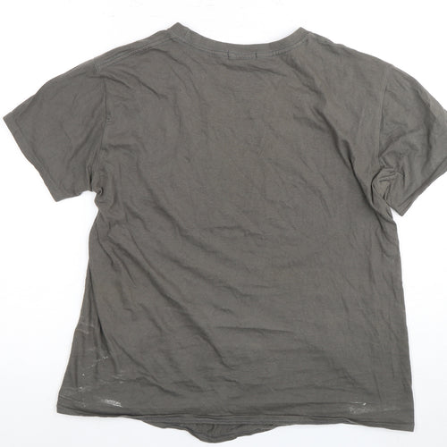 SPOTTED Women’s Grey Mystical Graphic T-Shirt M