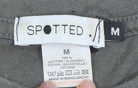 SPOTTED Women’s Grey Mystical Graphic T-Shirt M