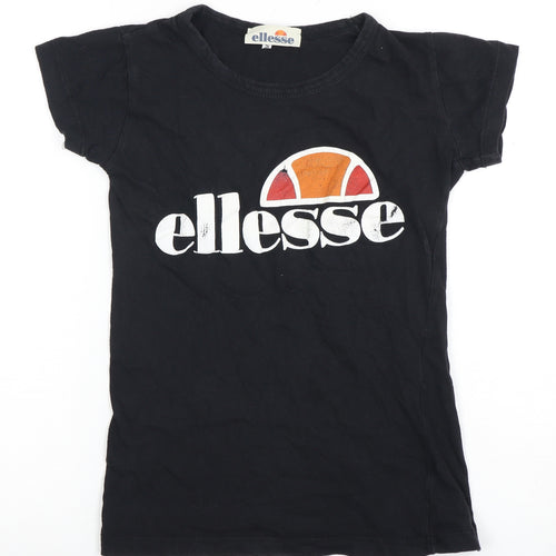 Ellesse Teens Black Short Sleeve T-Shirt, S