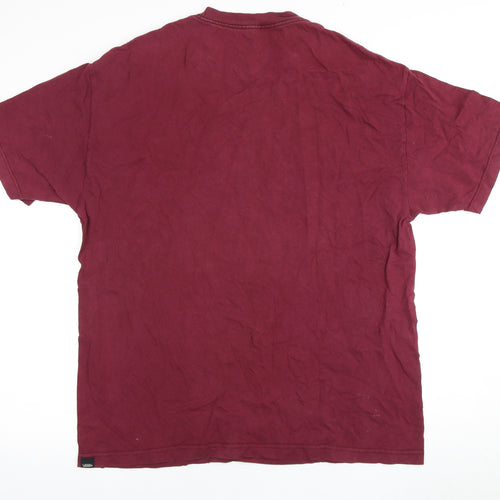 Vans Men's Red XL T-Shirt with Logo