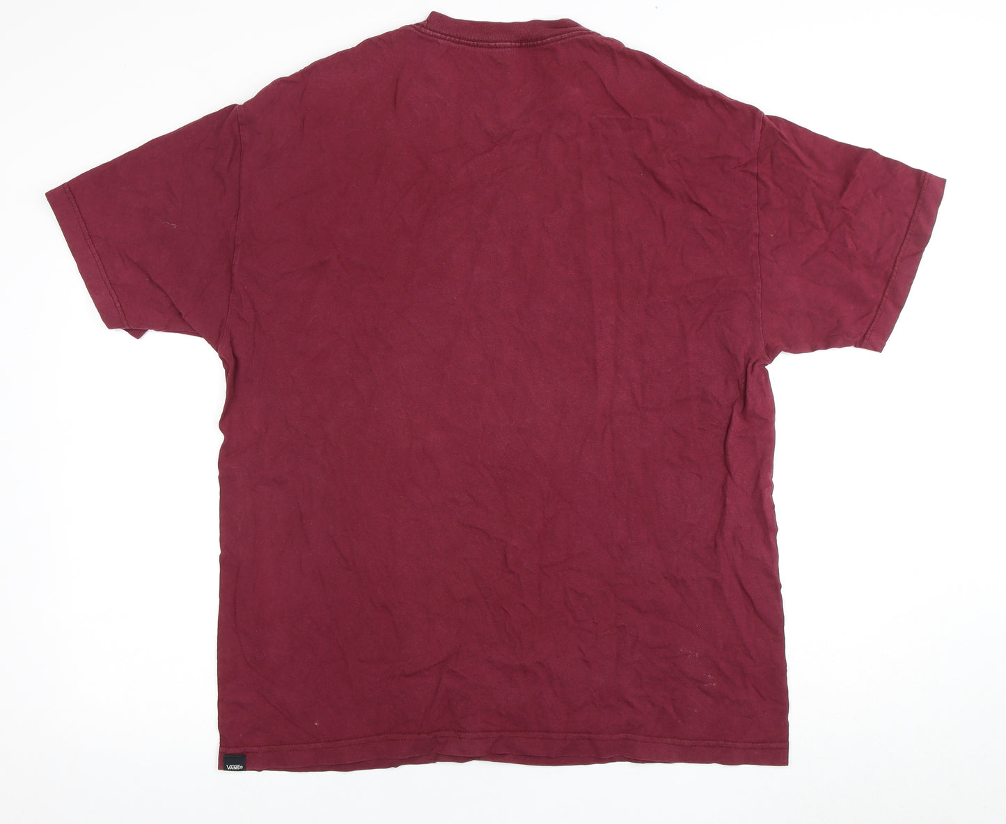 Vans Men's Red XL T-Shirt with Logo