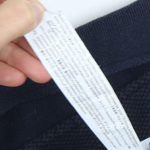 Zara Men Blue Long Sleeve Polo Shirt