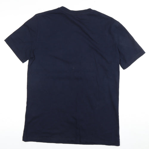 Dsquared2 Men's Blue T-Shirt L Crew Neck Logo