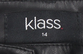 Klass Women's Black Trousers, Size 14, Elegant and Chic