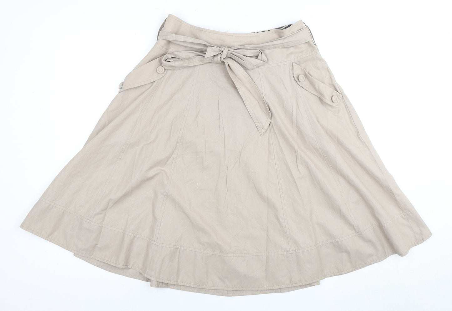 Designers at Debenhams A-Line Beige Skirt Size 10
