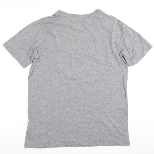 Nike Boys Grey Graphic Print T-Shirt XL Athletic Cut