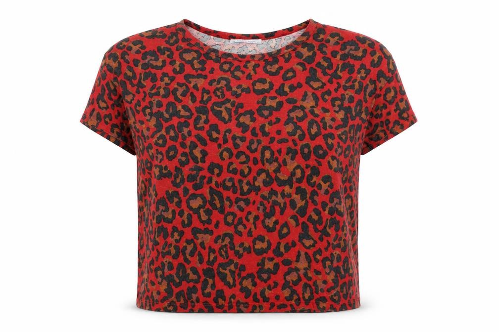 Front view of Zara Women's Multicoloured Animal Print T-Shirt, size 8