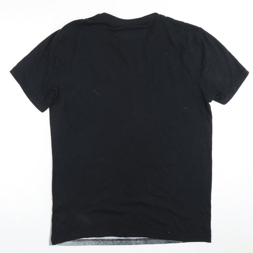 Firetrap Men's Black Skull Graphic T-Shirt, Size M