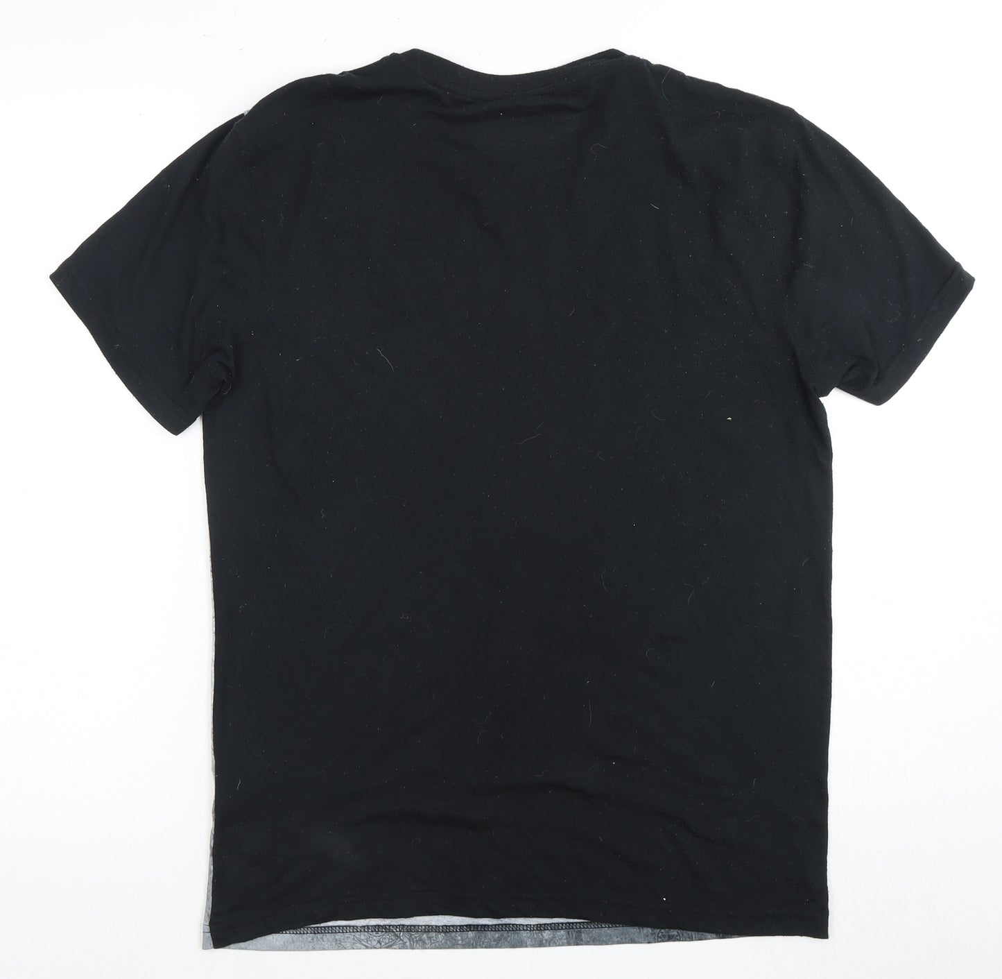 Firetrap Men's Black Skull Graphic T-Shirt, Size M