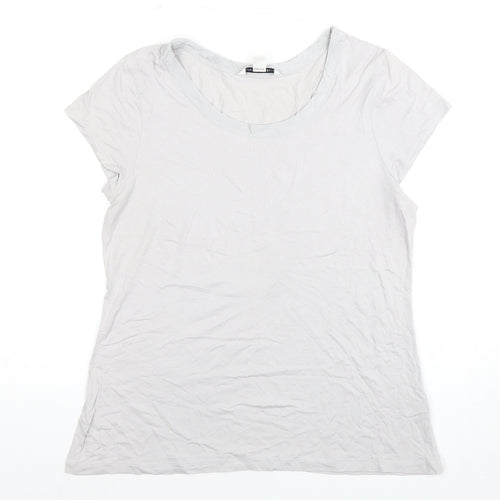 Banana Republic Women's Grey T-Shirt, Size L, Casual Spring Top