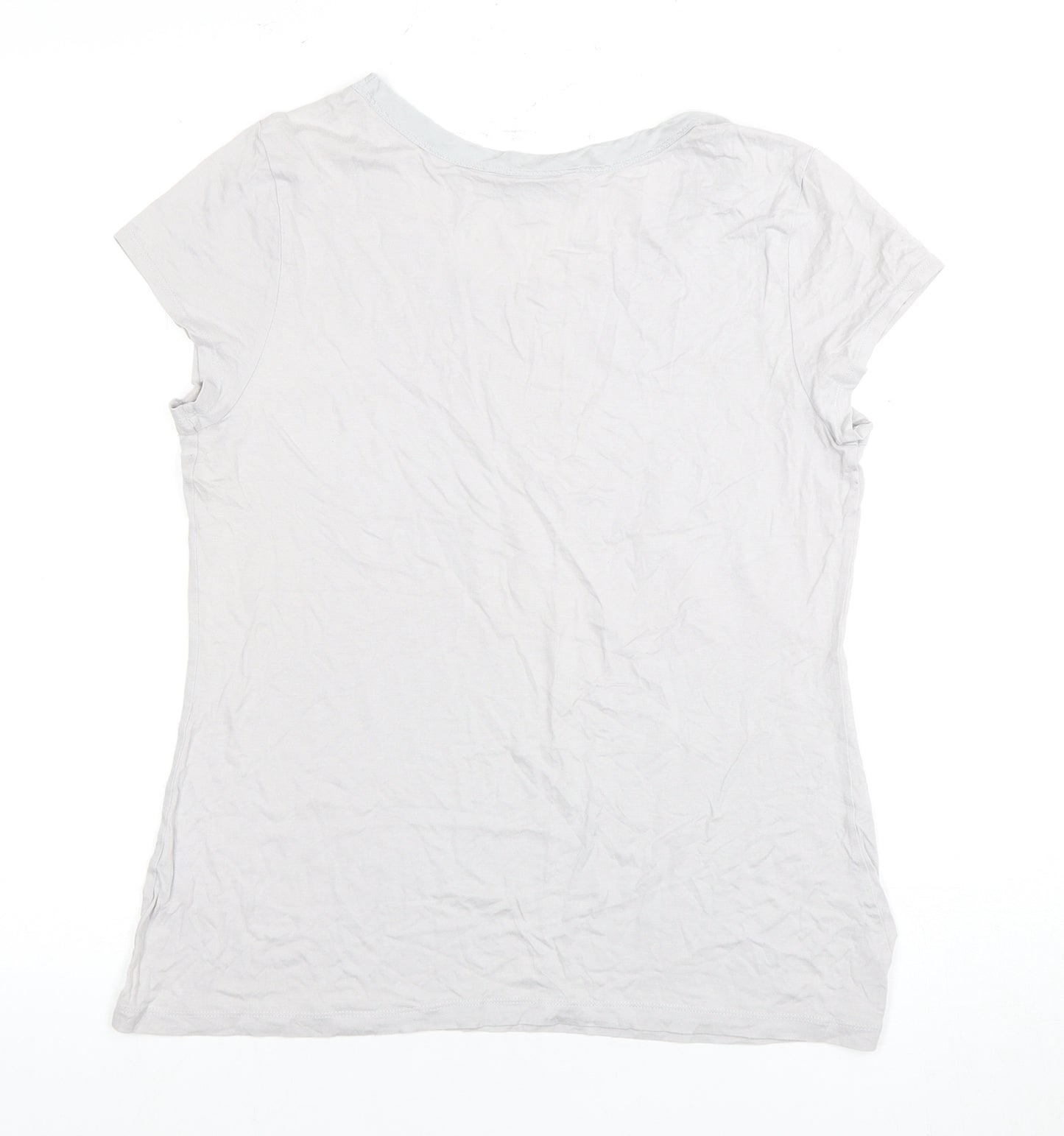 Banana Republic Women's Grey T-Shirt, Size L, Casual Spring Top