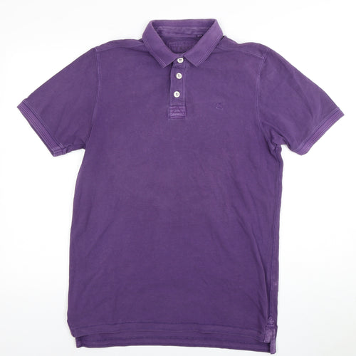 Next Men's Purple Polo Shirt, Size M, Cotton, Casual