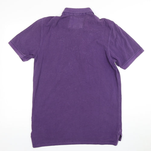 Next Men's Purple Polo Shirt, Size M, Cotton, Casual