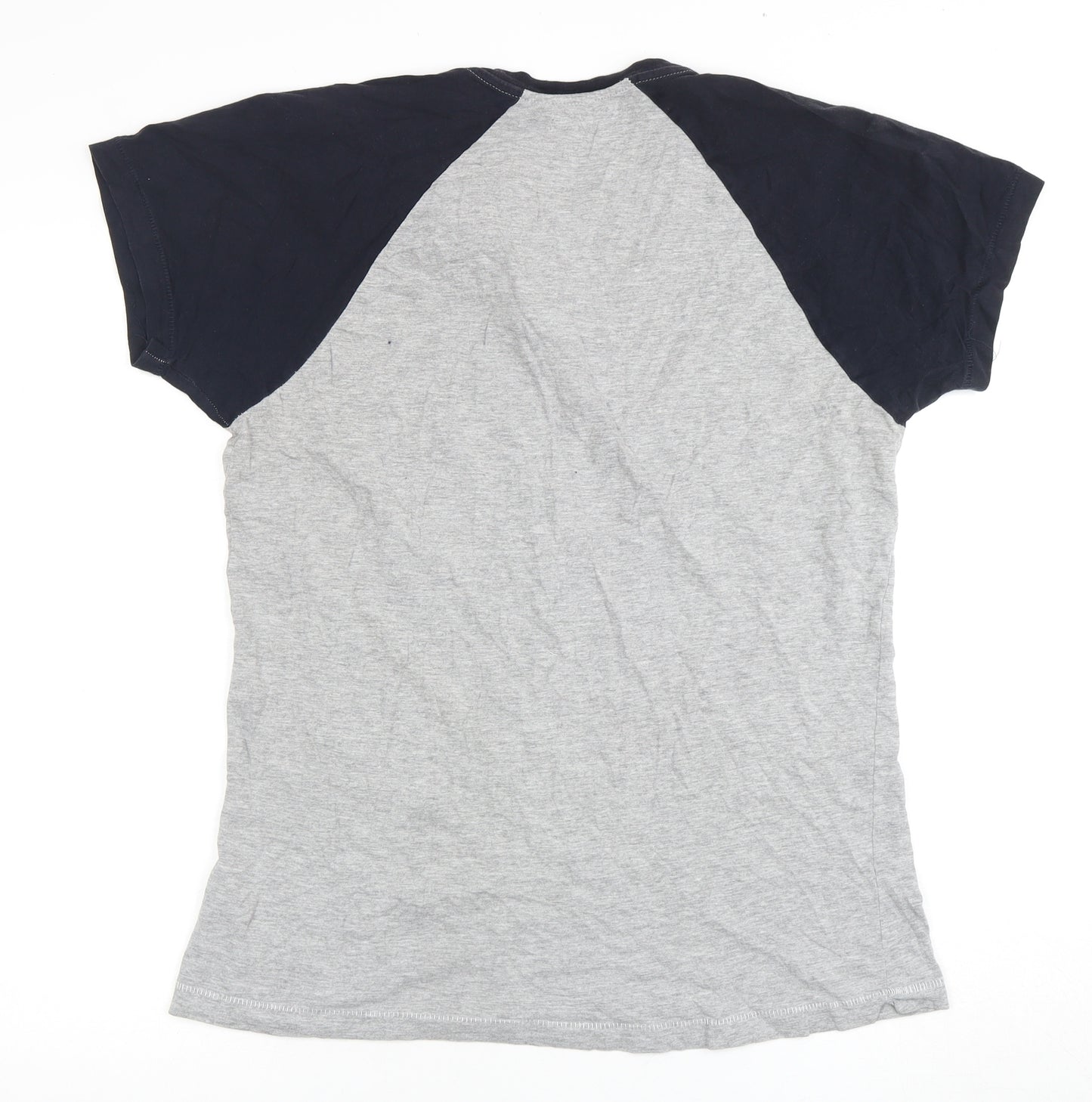 French Connection Men's Grey Black Large T-Shirt