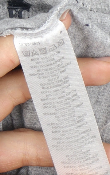 French Connection Men's Grey Black Large T-Shirt