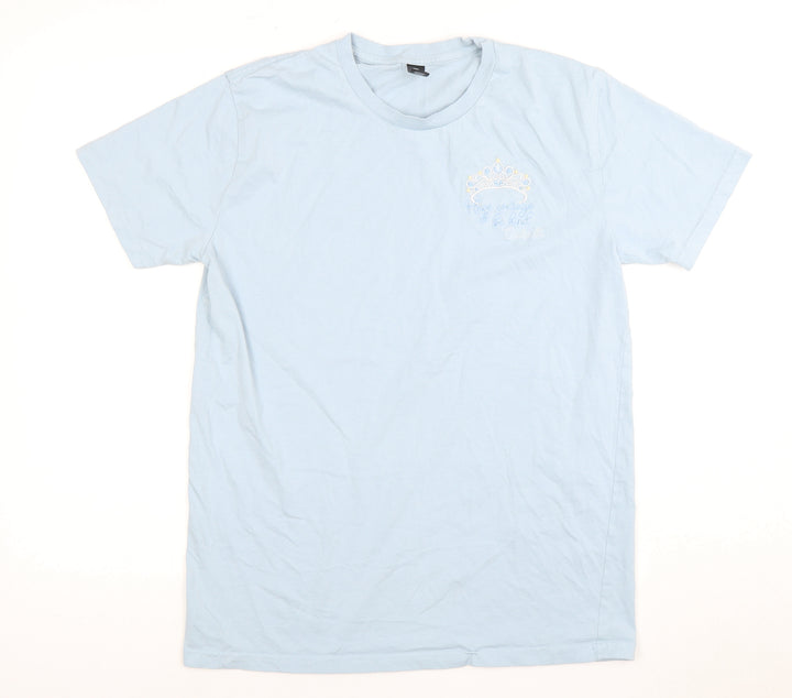 35 Colour Staple Unisex Blue Cotton T-Shirt M