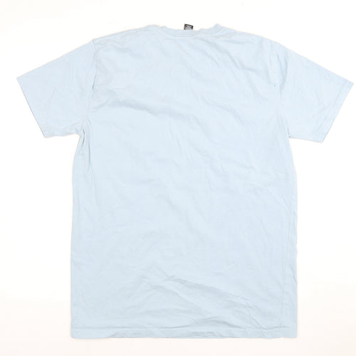 35 Colour Staple Unisex Blue Cotton T-Shirt M