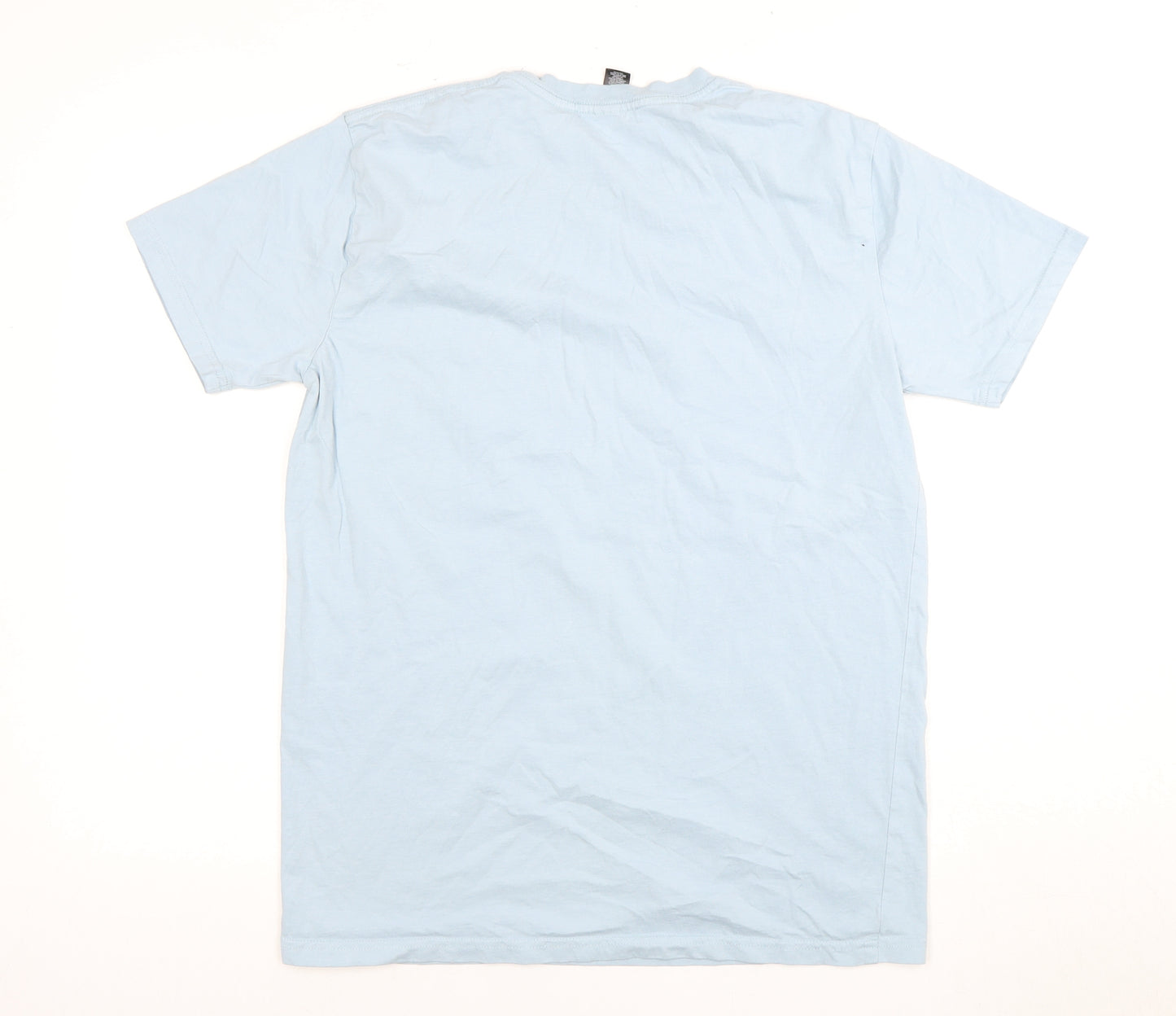 35 Colour Staple Unisex Blue Cotton T-Shirt M