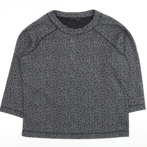 Marks and Spencer Grey Animal Print Women's T-Shirt Size 14