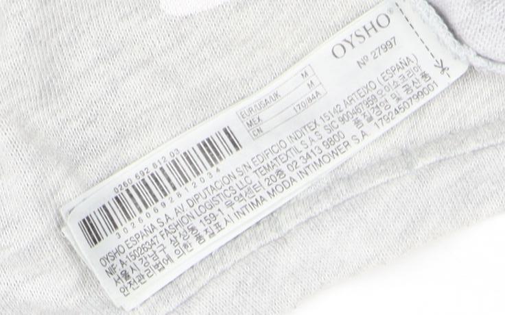 Oxyso Unisex Grey Cartoon T-Shirt - Medium, Casual