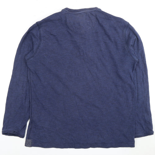 Marks and Spencer Men's Blue M Polo Long Sleeve