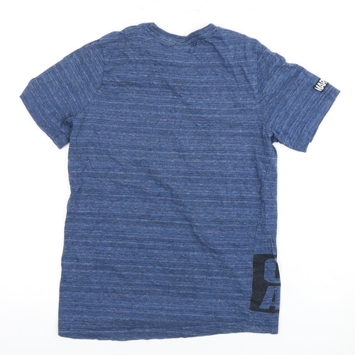 Marvel Boys Blue Captain America T-Shirt, 11-12 Years, Crew Neck