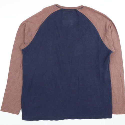 Fat Face Men's Blue Pullover Jumper, Long Sleeve