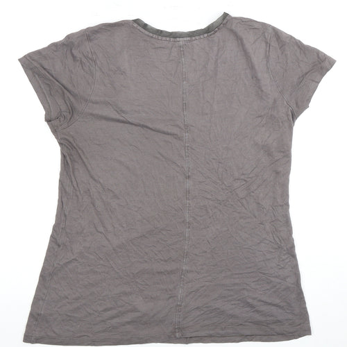 Gap Women's Grey Short Sleeve Scoop Neck T-Shirt, S