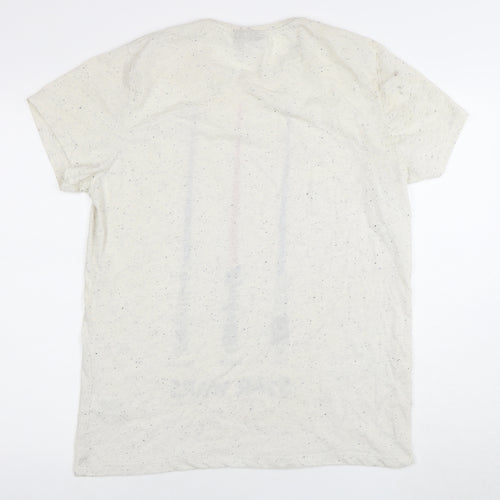 Star Wars Beige XL Jersey T-Shirt with Lightsaber Print