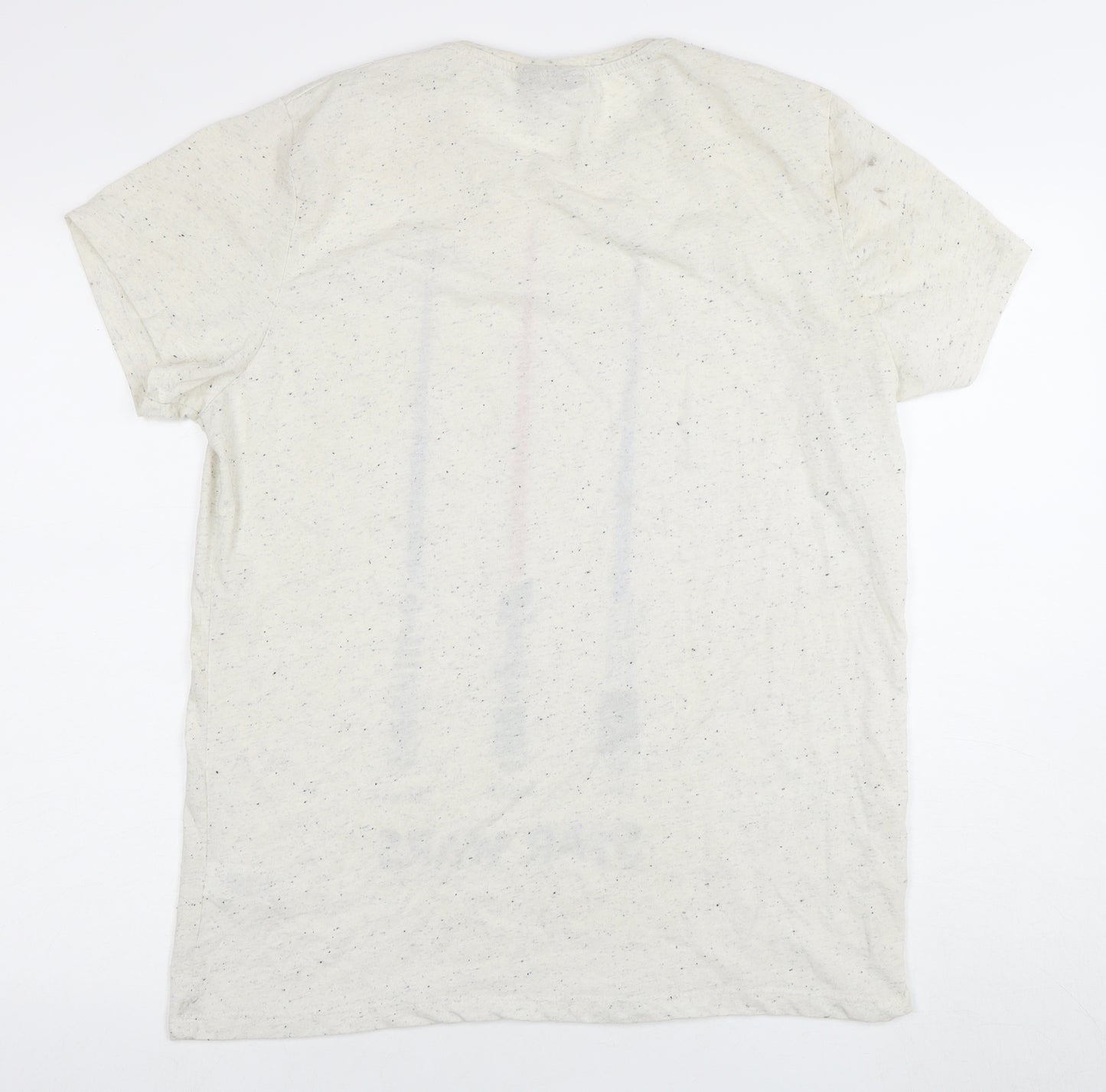 Star Wars Beige XL Jersey T-Shirt with Lightsaber Print