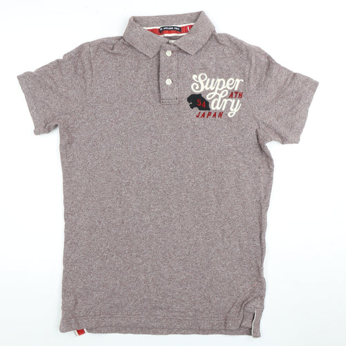 Superdry Men's Brown Polo Shirt L