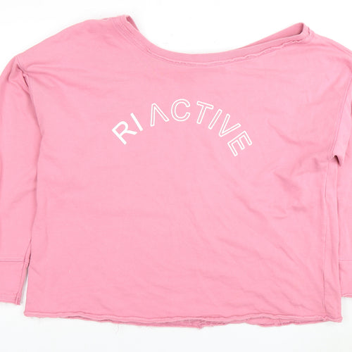 River Island Pink Women's Pullover Sweatshirt Size 8