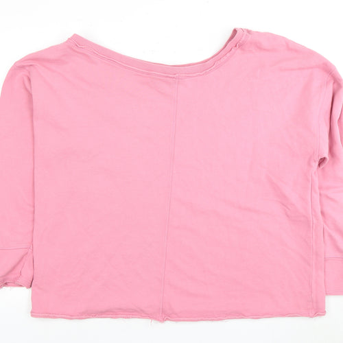 River Island Pink Women's Pullover Sweatshirt Size 8