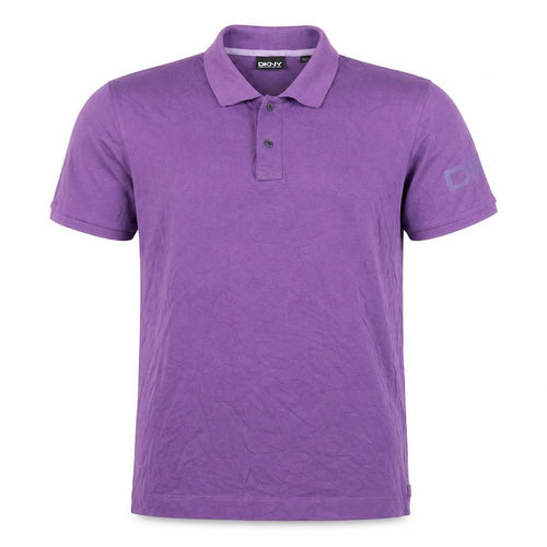 DKNY Men's Purple XL Polo Shirt - Stylish & Comfortable