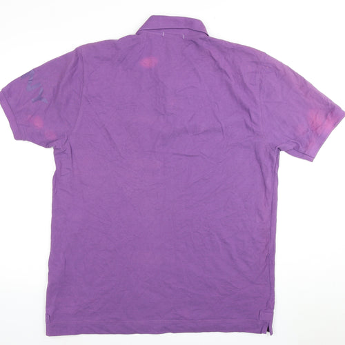 DKNY Men's Purple XL Polo Shirt - Stylish & Comfortable