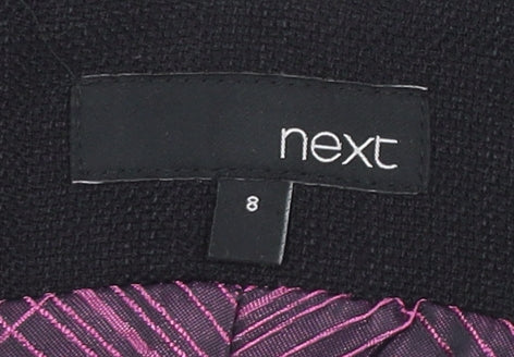 Next Women's Black Sheath Dress Size 8 V-Neck
