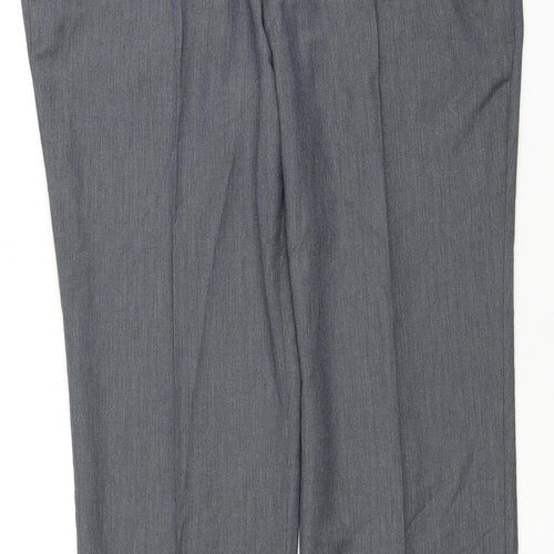 BHS Men's Grey Trousers, 38S, Business Style