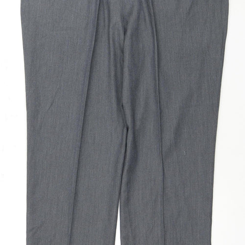 BHS Men's Grey Trousers, 38S, Business Style