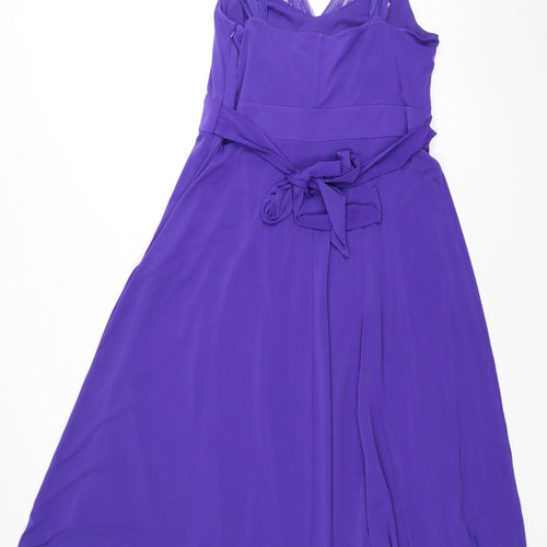 David Emanuel Women’s Purple A-Line Party Dress - Size 16