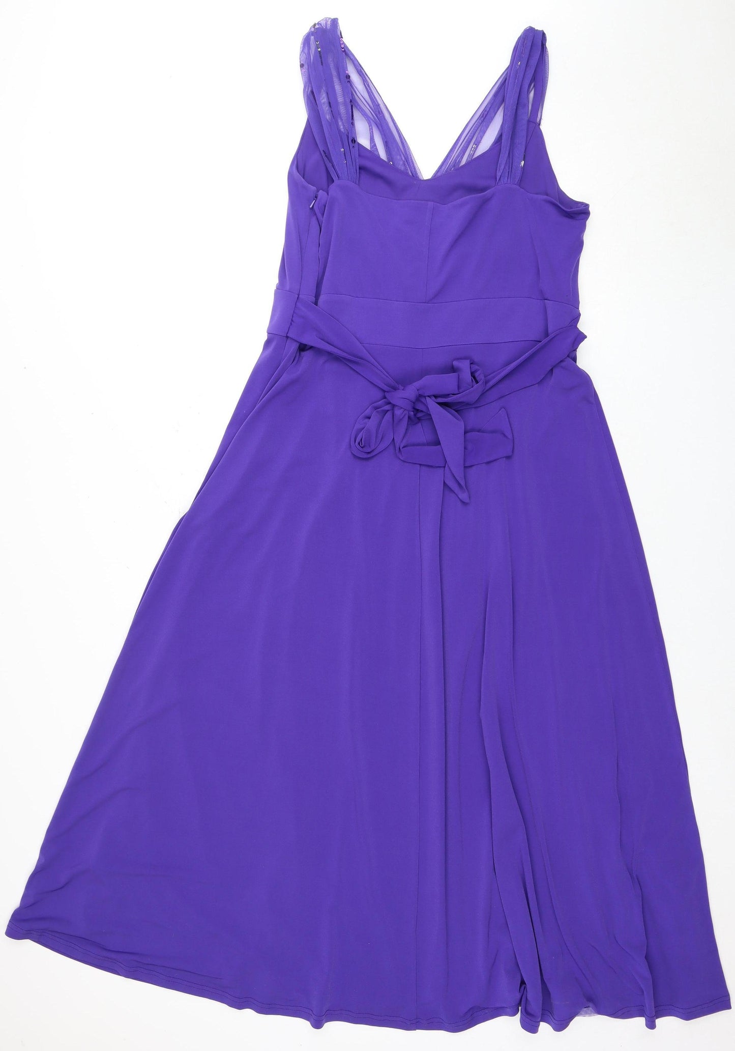 David Emanuel Women’s Purple A-Line Party Dress - Size 16