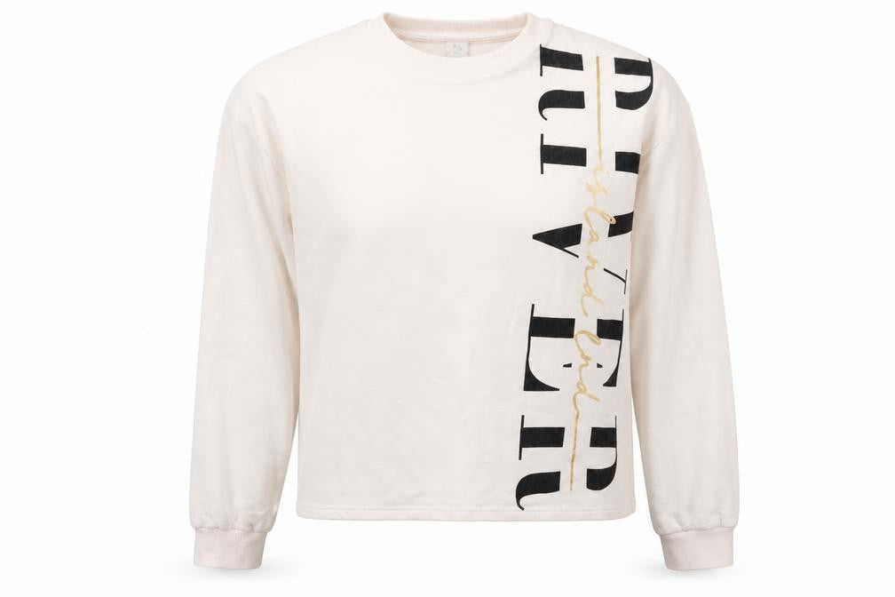 Front view of River Island Teen girls’' pink pullover sweatshirt xs