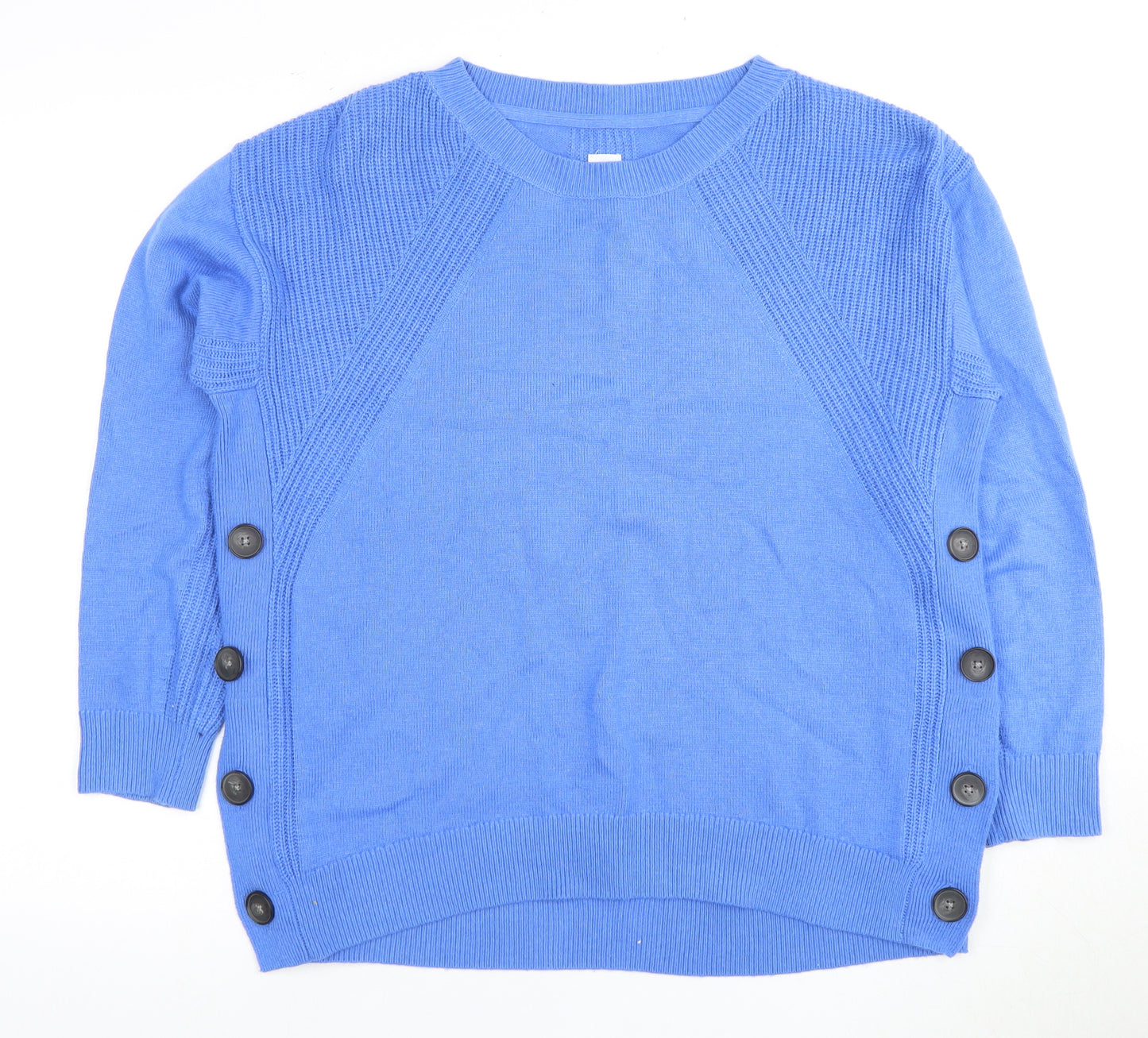 John Lewis Women's Blue Crew Neck Pullover Size 16