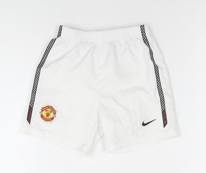Nike Unisex Baby White Sports Shorts 12-18 Months