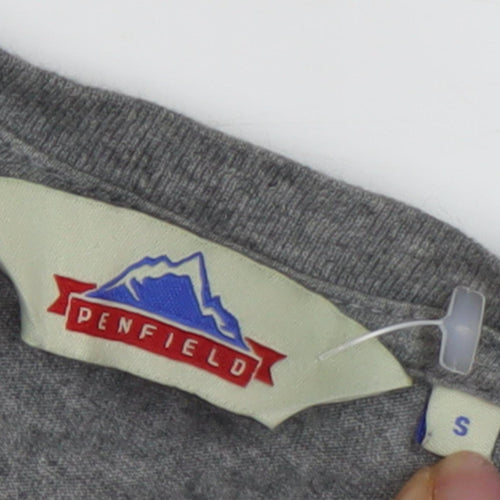 Penfield Men's Grey Graphic Print Long Sleeve T-Shirt