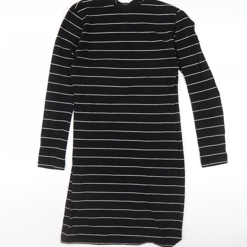 Jacqueline de Yong Women’s Black Striped Shift Dress S
