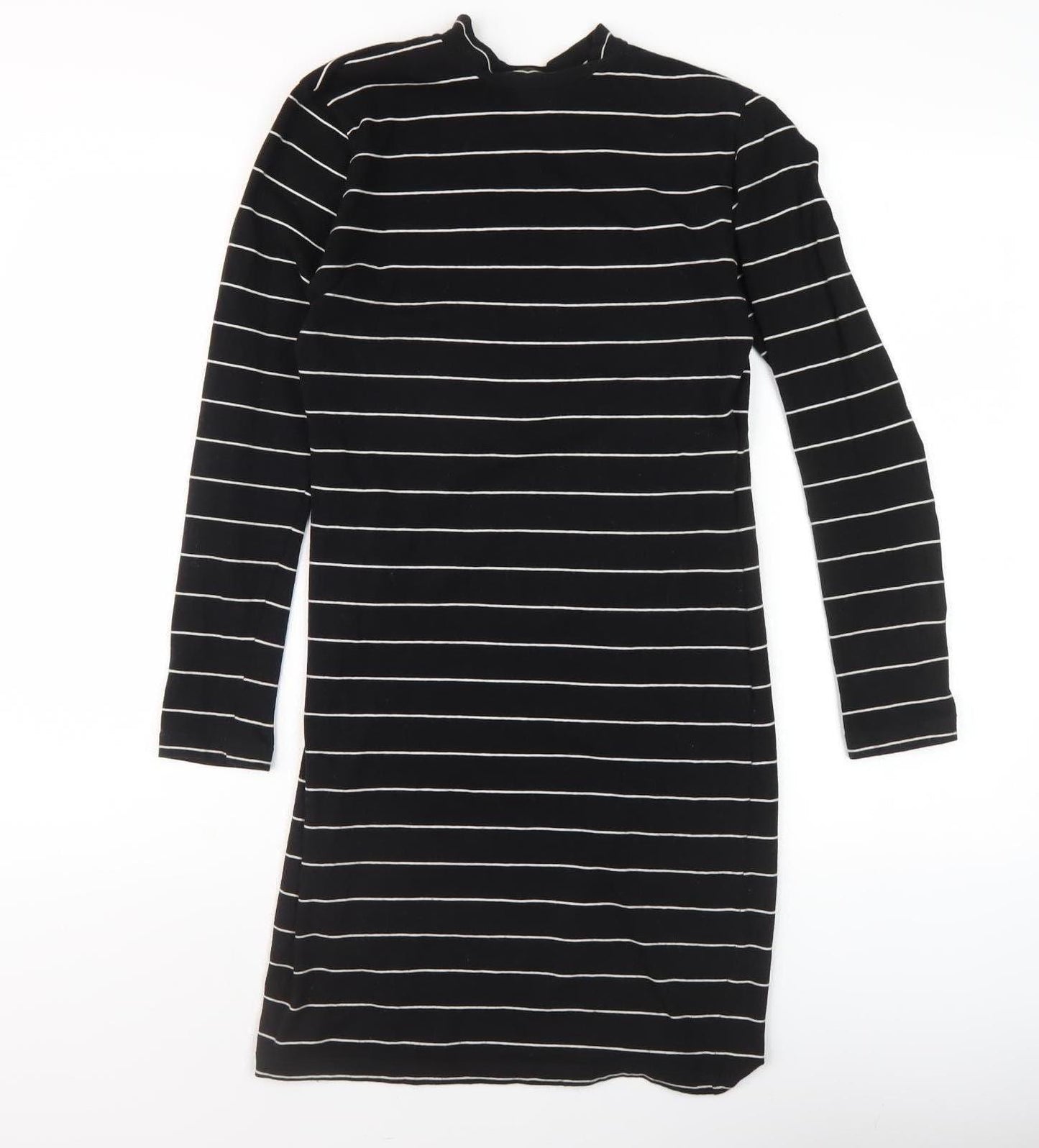 Jacqueline de Yong Women’s Black Striped Shift Dress S