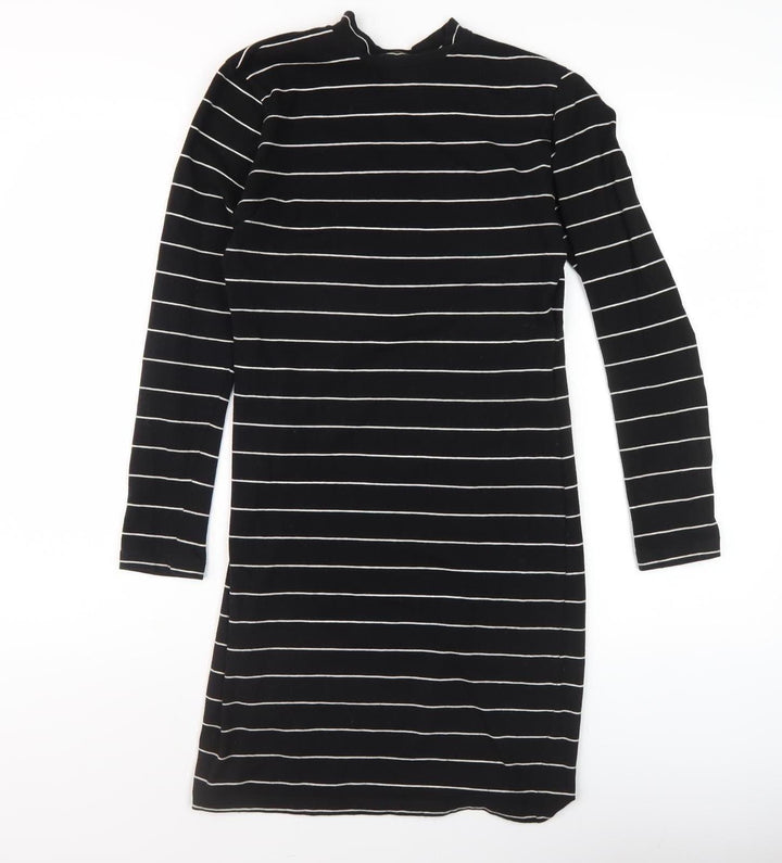 Jacqueline de Yong Women’s Black Striped Shift Dress S