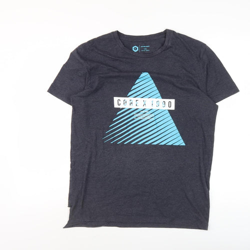 Jack & Jones Men's Grey 90s Graphic T-Shirt Size S