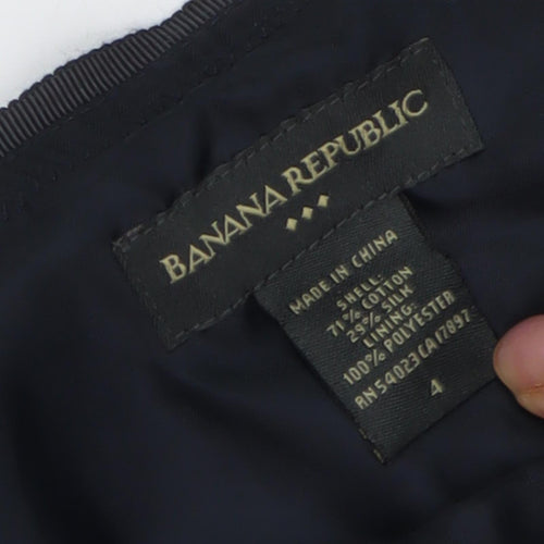 Banana Republic Women's Black A-Line Skirt Size 4