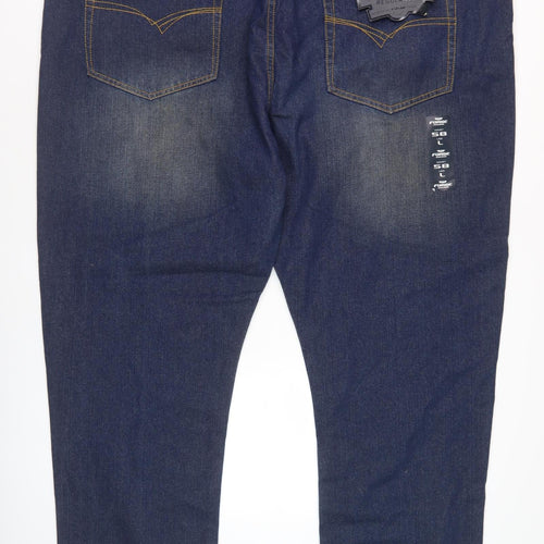 Forge Men's Blue Regular Fit Jeans, Size 58L